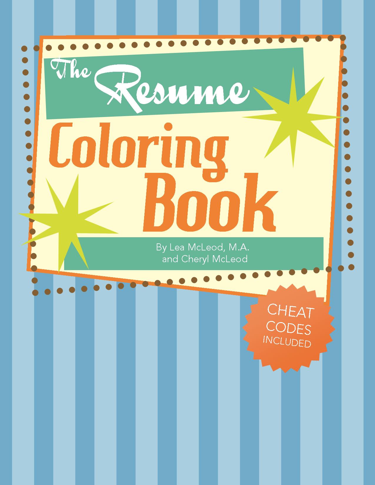 Resume Coloring Book Gives College Graduates Techniques and Templates